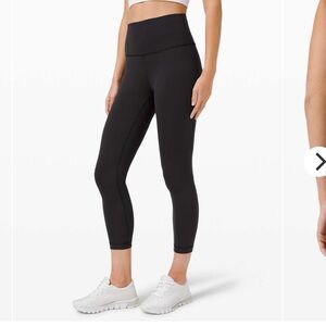 🍋Lululemon Wunder Train High-Rise Crop 23" Black